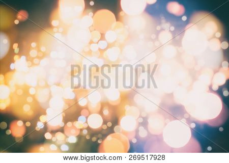 Christmas And New Year Feast Bokeh Background
