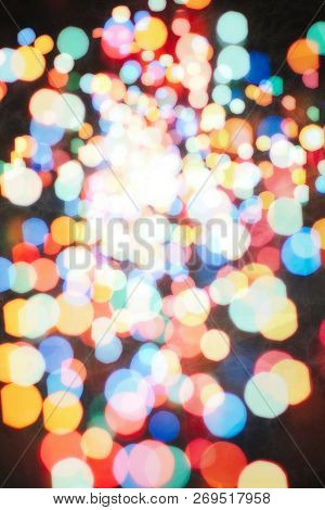 Christmas And New Year Feast Bokeh Background