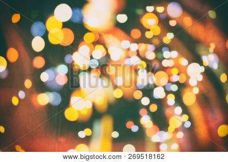 Christmas And New Year Feast Bokeh Background