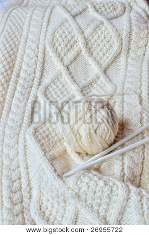 Traditionelle irische stricken