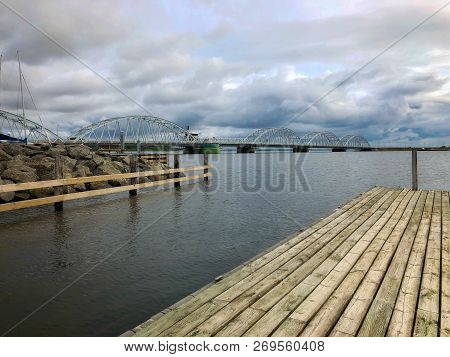 Vilsund Bridge Is A Bascule Arch Bridge That Crosses Vilsund Between Mors And Thy In Northwestern Ju