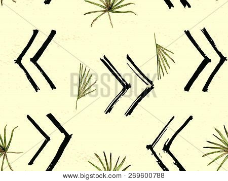 Yellow Pink Exotic Pattern. Monstera Leaves And Hibiscus Flowers In Summer Print.  Hawaiian T-shirt 