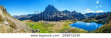A View Of Pic Du Midi Ossau In Autumn, France, Pyrenees