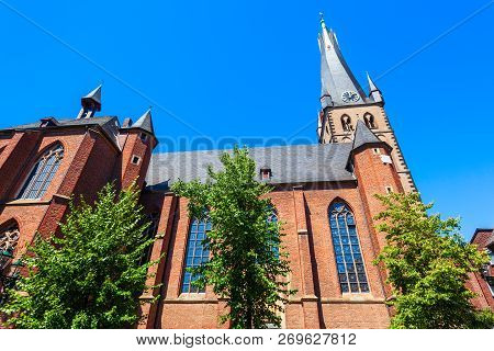 Basilika St. Lambertus Is A Catholic Church In Dusseldorf City In Germany