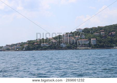 View Of Burgazada Island From The Sea.