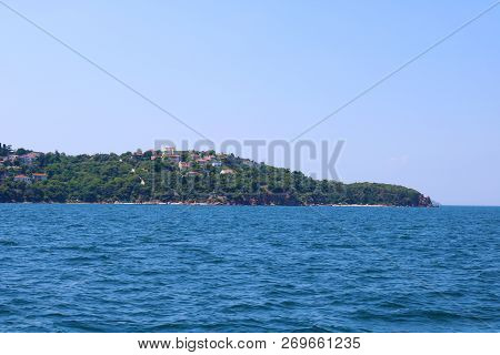 Watching The Burgaz Island From A Steamboat.