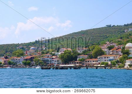 Watching The Burgazada Island From A Steamboat.