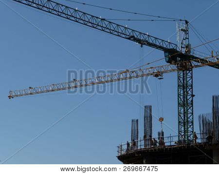 Construction Site In Retiro Neighborhood. Buenos Aires, Argentina.