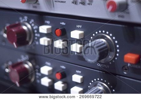 Recording Studio Audio Controls