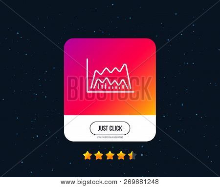 Investment Chart Line Icon. Economic Graph Sign. Stock Exchange Symbol. Business Finance. Web Or Int