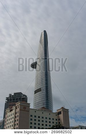 Ho Chi Minh City, Vietnam - August 24, 2017: Saigon Skydeck Building. One Of The Main Tourist Attrac