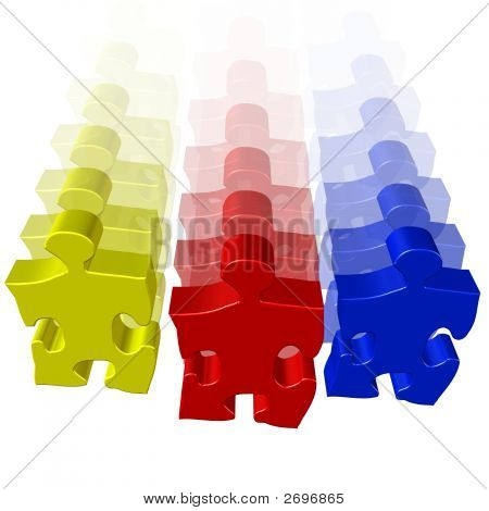 Puzzle verschieben Team