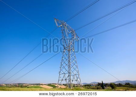 Højspændings power pole