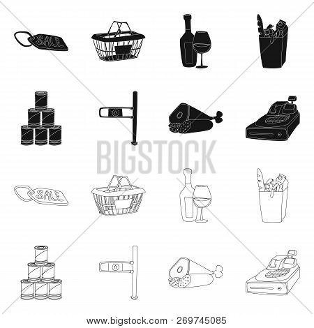 Vector Illustration Of Food And Drink Icon. Set Of Food And Store Vector Icon For Stock.
