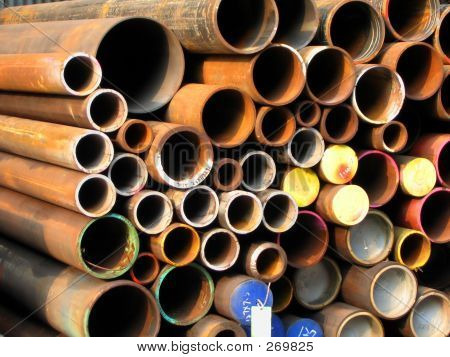Rusty Steel Pipes