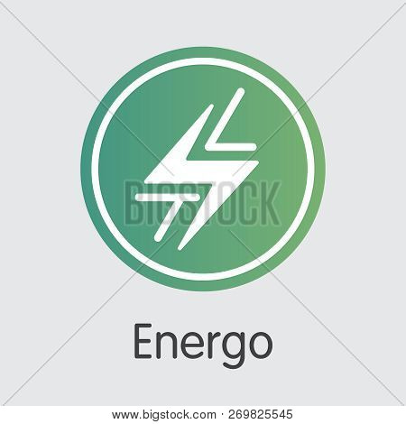Energo Digital Currency. Vector Tsl Pictogram Symbol.