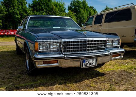 Paaren Im Glien, Germany - May 19, 2018: Full-size Car Chevrolet Caprice Classic, 1982. Exhibition 