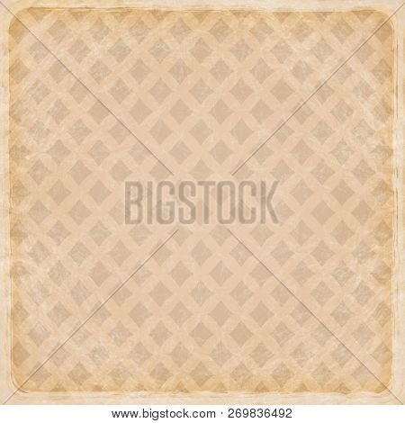 Brown Background Image With The Texture Of Old Paper. Old Paper Grunge Background. Background With S