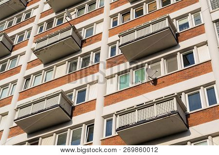 Collective House Koldum In Zlin, Moravia, Czech Republic, Sunny Summer Day