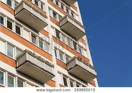 Collective House Koldum In Zlin, Moravia, Czech Republic, Sunny Summer Day