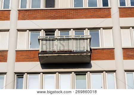 Collective House Koldum In Zlin, Moravia, Czech Republic, Sunny Summer Day