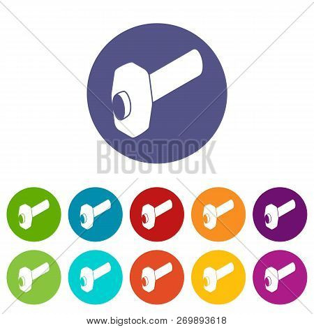 Sledgehammer Icons Color Set For Any Web Design On White Background