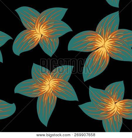 Abstract Seamless Pattern With Simple Elements Vector Eps 10