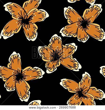 Abstract Seamless Pattern With Simple Elements Vector Eps 10