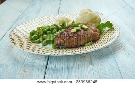Karbonade Og Krebinet , Danish Cuisine , Close Up