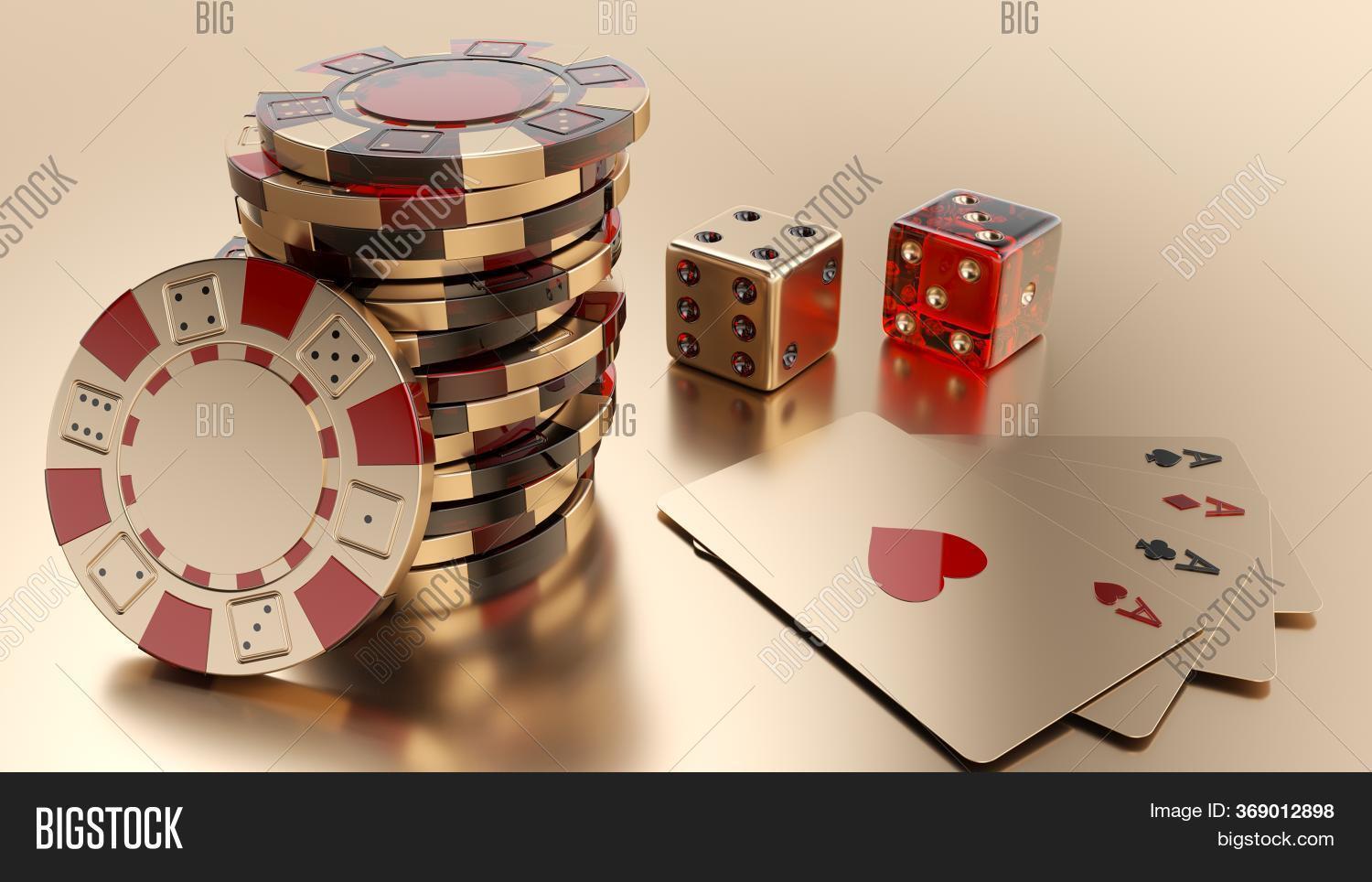Gold Casino Chips, Image & Photo (Free Trial) Bigstock