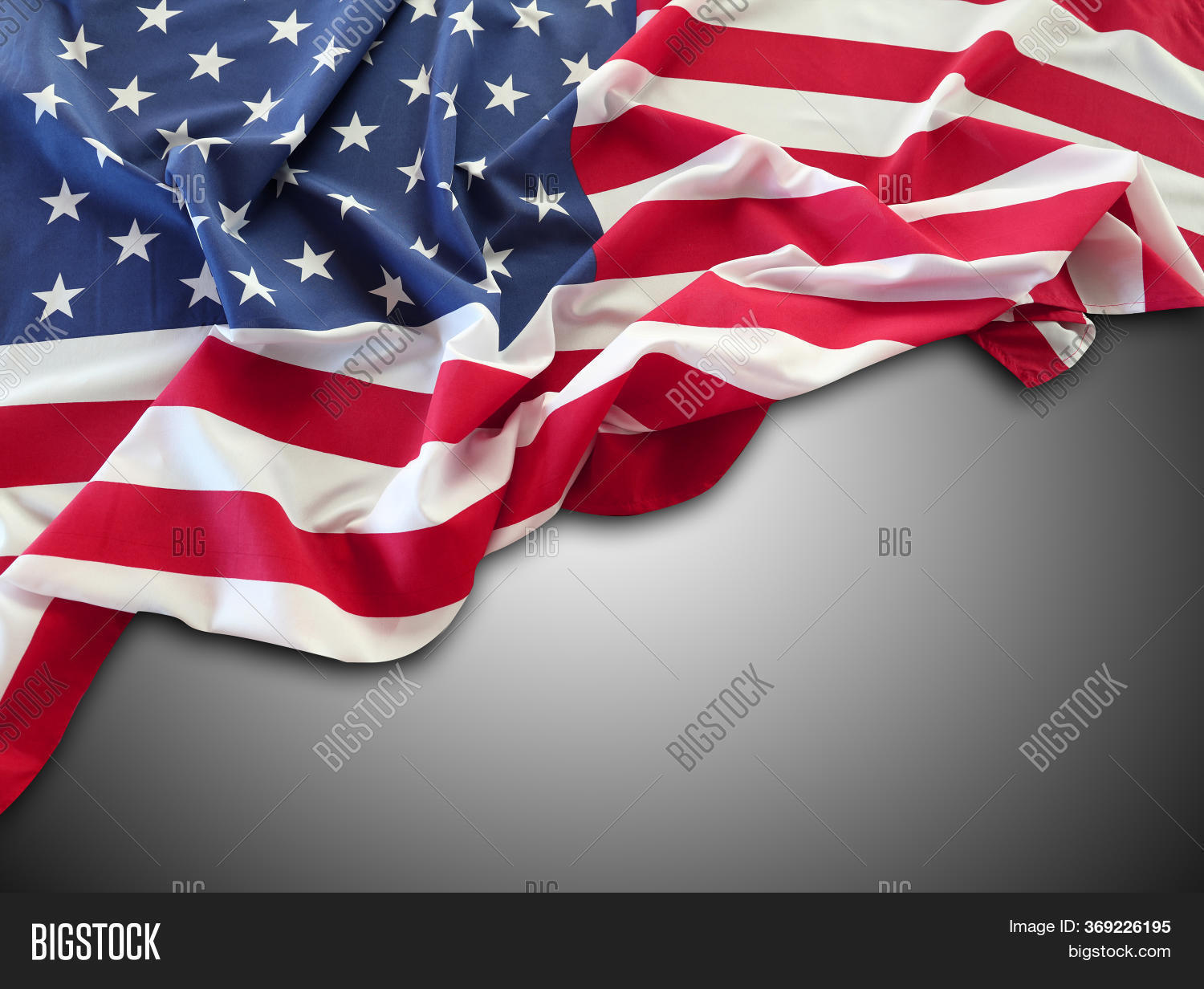 American Flag On Grey Image & Photo (Free Trial) Bigstock
