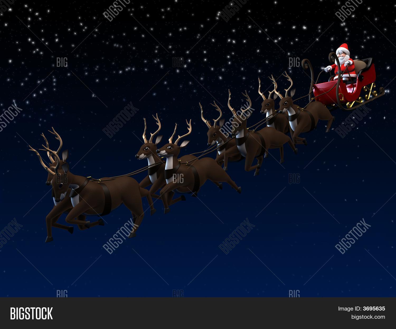 Santa Sleigh Image & Photo (Free Trial) | Bigstock