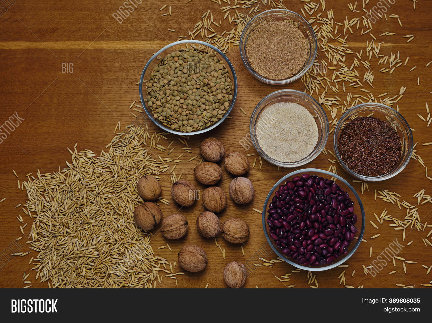 Top View Walnuts, Seed Image & Photo (Free Trial) Bigstock