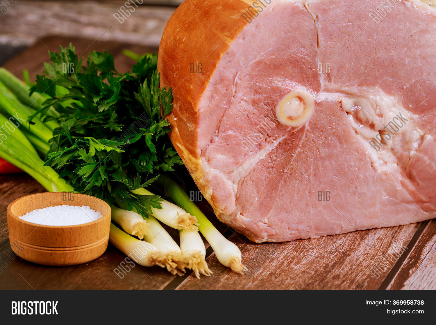 Pork Ham Fresh Parsley Image & Photo (Free Trial) Bigstock