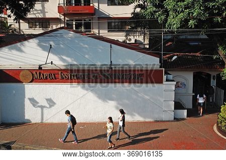 Manila, Ph - Feb 16 - Mapua Institute Of Technology College Facade On February 16, 2013 In Manila, P