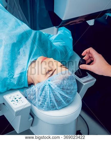The Operation On The Eye. Cataract Surgery.