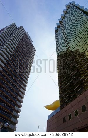 Tokyo / Japan - May 05, 2019: Asahi Beer Headquarters Is One Of The Most Intriguing Architectural Wo