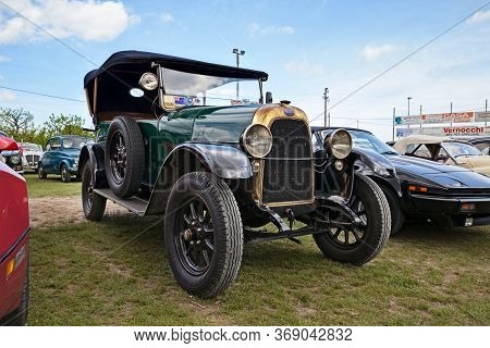 Vintage Fiat 501 (1924) In Classic Car Rally Raduno Auto E Moto Epoca On May 2, 2015 In Pieve Cesato