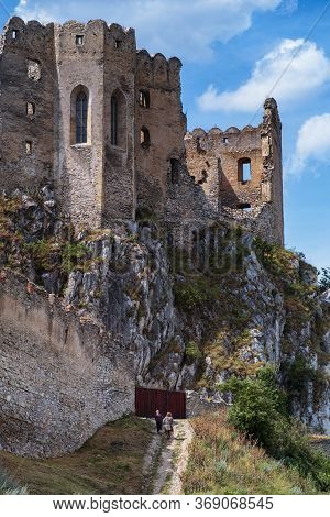 The Ruins Of The Middle Ages. Beckov Castle In Slovakia.