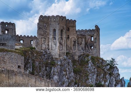 The Ruins Of The Middle Ages. Beckov Castle In Slovakia.