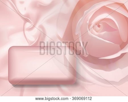 Soap With Rose Vector Mock Up Vector