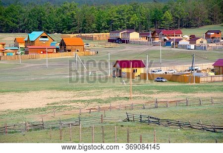 Siberian village of Khuzir on Olkhon Island, Baikal Lake