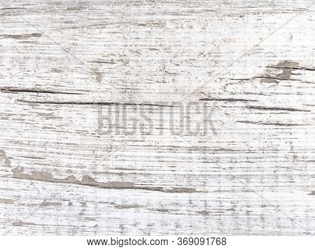 Old Wooden Wrinkled Board. Tree Texture With Copyspace. Stock Photo.