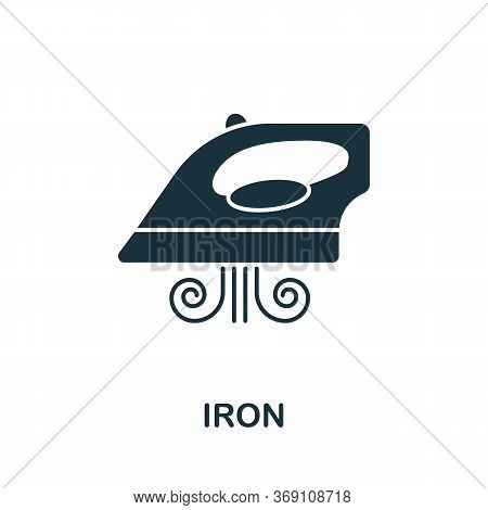 Iron Icon. Simple Illustration From Sewing Equipment Collection. Creative Iron Icon For Web Design, 
