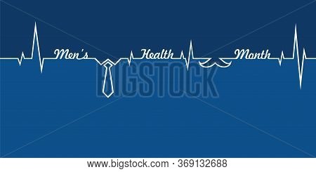 Vector Illustration For Men's Health Awareness Month Which Is Observed In Month Of June