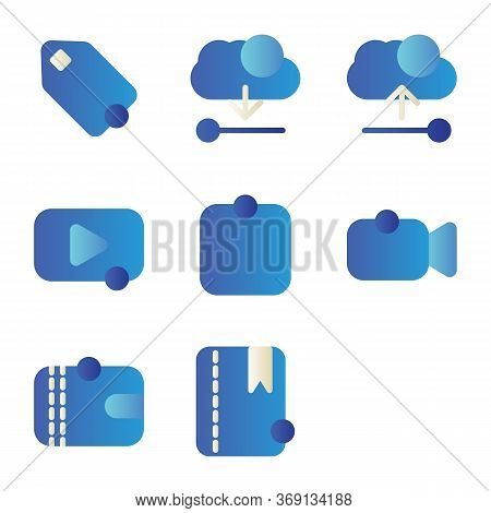 User Interface Icon Including Discount,label,cloud, Data,download,server,upload, Film,media,movie,pl