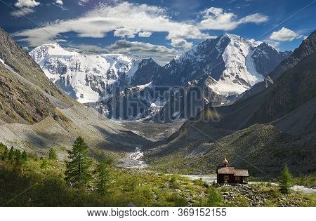 Beautiful Spring Landscape, Altai Mountains Russia.
