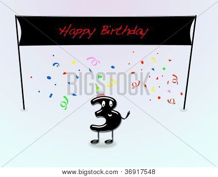 3 생일 파티입니다.