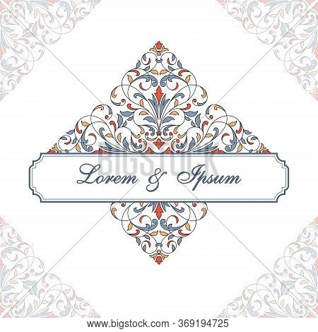 Floral Pattern For Invitation Or Greeting Card