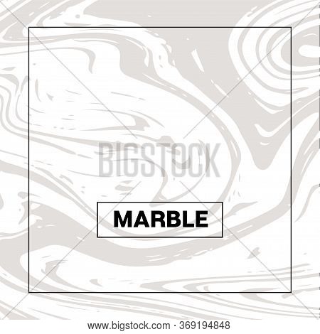 Gray Marble Texture, Funky Square Ink Wash Background. Fluid Paint Suminagashi Modern Pattern For We